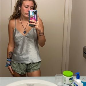 Silk Victoria’s Secret slip shirt sexy pj shirt